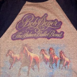 *RARE & VINTAGE* Bob Seger raglan band tee